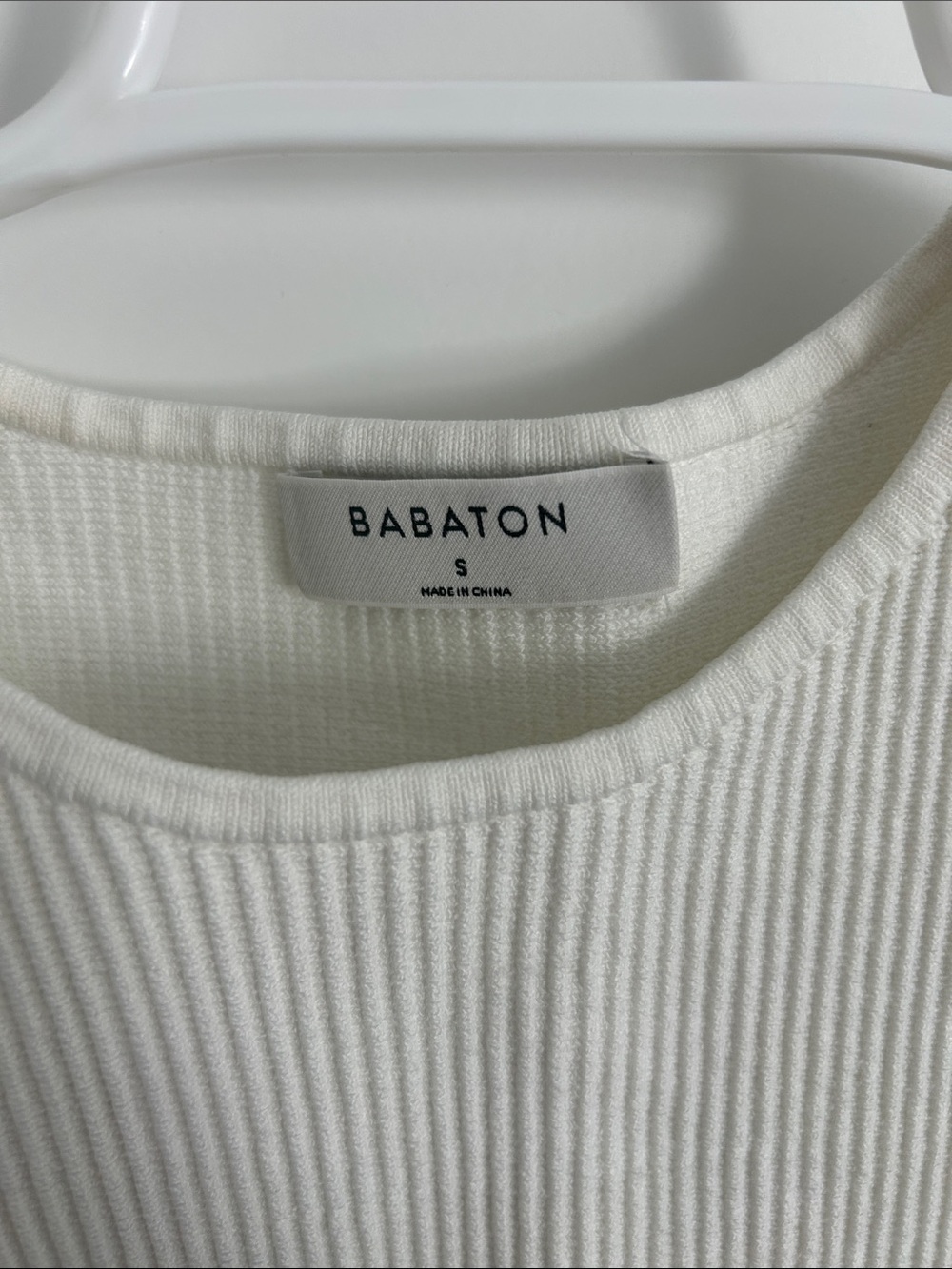 Babaton Cream Ribbed Tank Top - Picture 2 of 3
